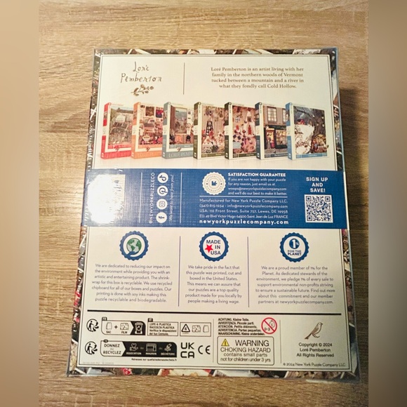 New York Puzzle Company - Loré Pemberton Cold Hollow - 1000 Piece Jigsaw Puzzle - Picture 3 of 3